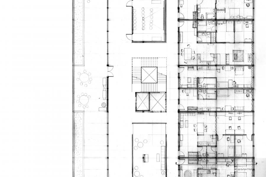 Fourth floor plan residential units