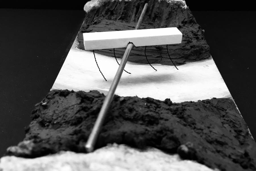 Study model of the ground