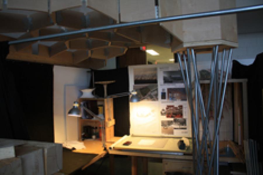 Physical model built within the studio