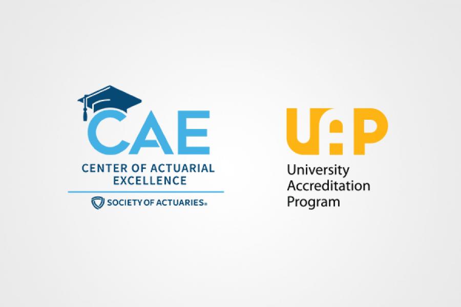 Centre of Actuarial Excellence and University Accredited Program logos
