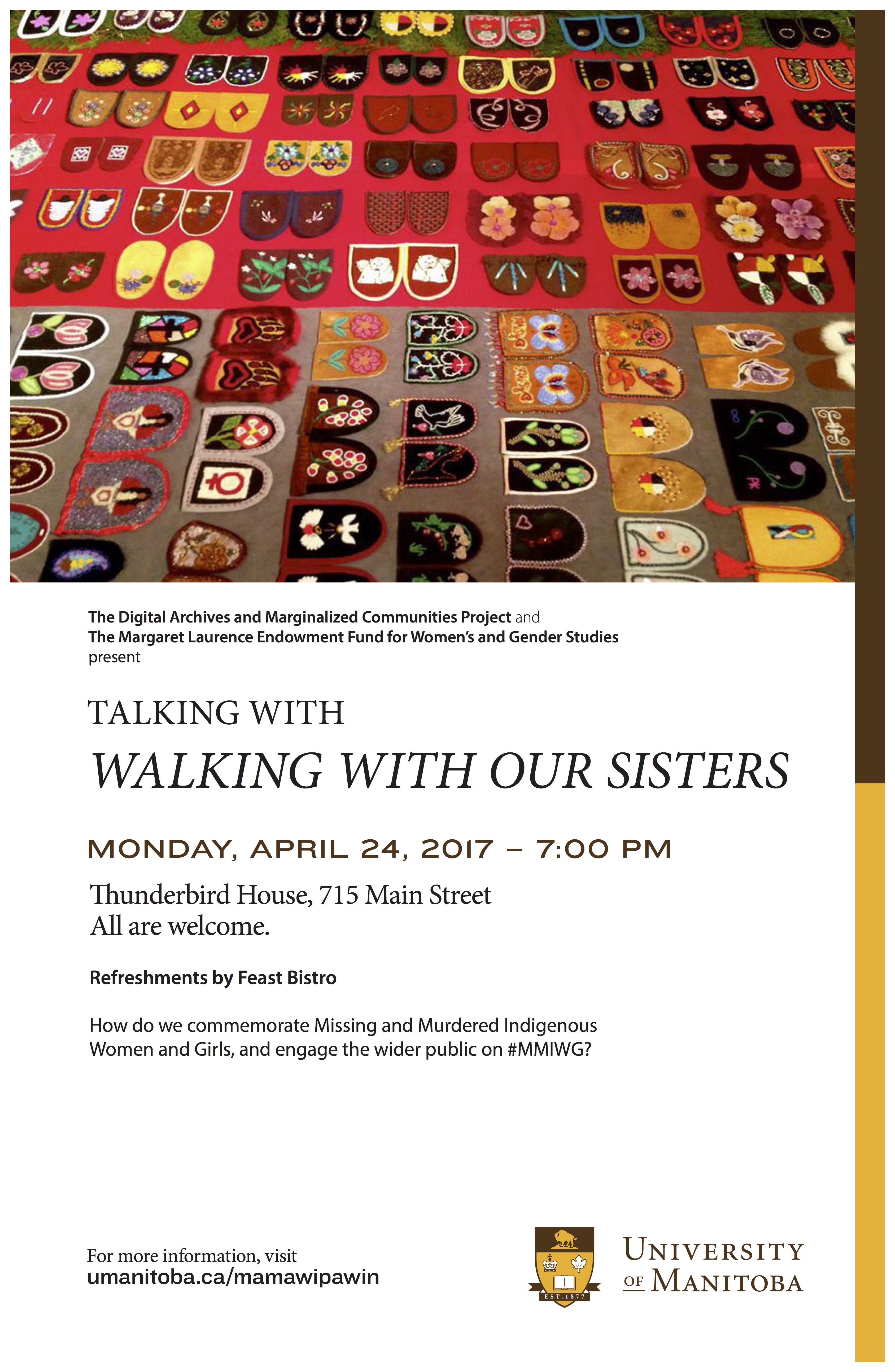 Talking with Walking with our Sisters poster
