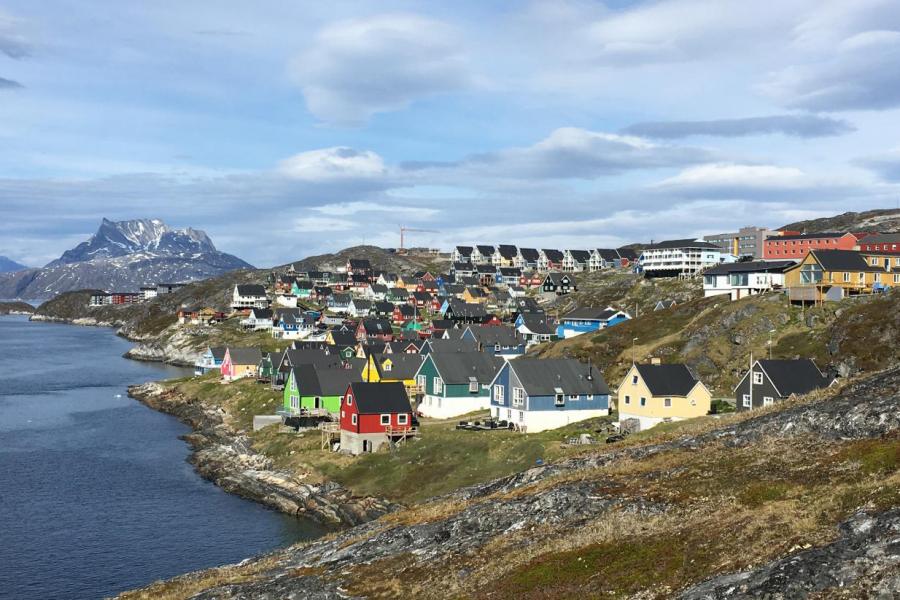 Houses of Nuuk, the capital of Greenland