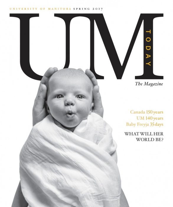UM Today cover featuring a swaddled baby