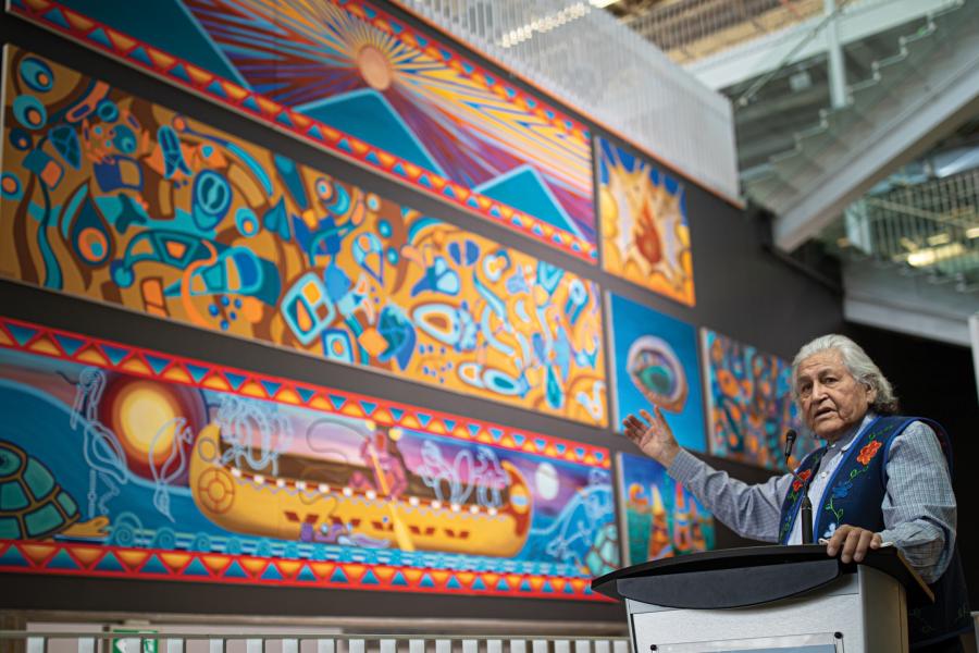 Indigenous art unveiling in Active Living Center