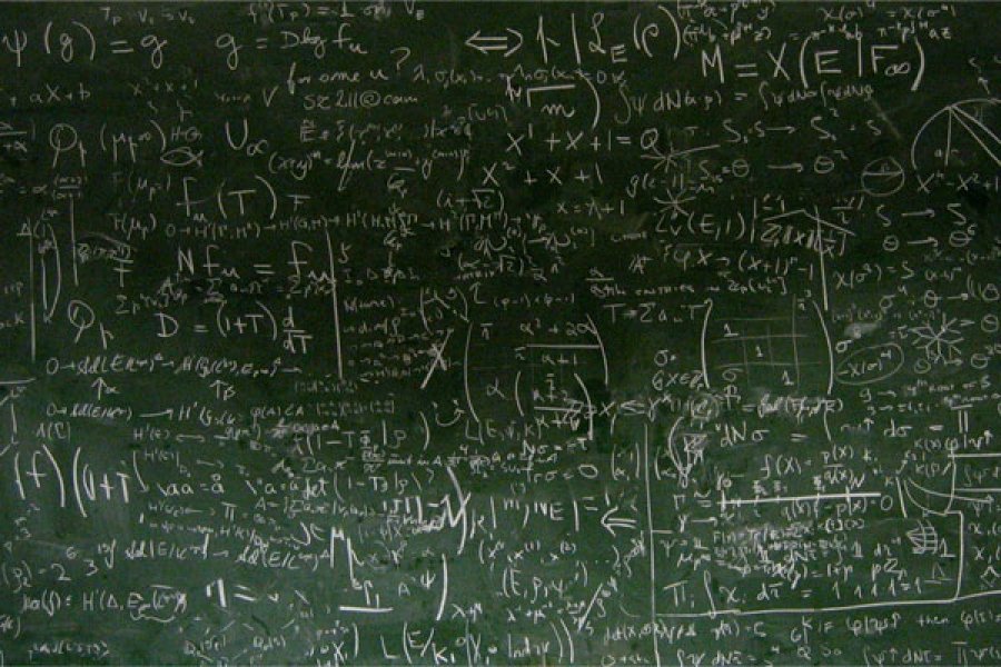 math on chalk board