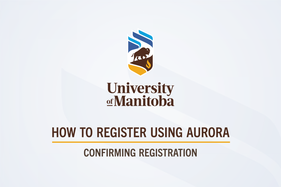 Thumbnail for How to Register Using Aurora - Confirm your Registration