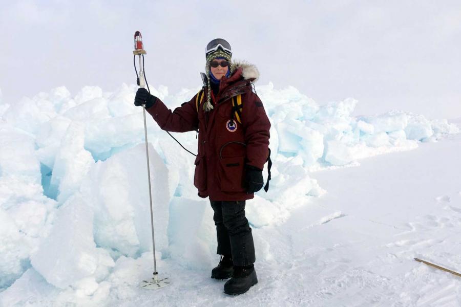 Dr. Julienne Stroeve in the arctic.