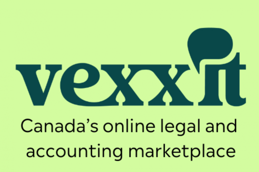 vexxit logo and Canada's online legal and accounting marketplace