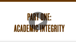 Academic Integrity Video (Part 1)