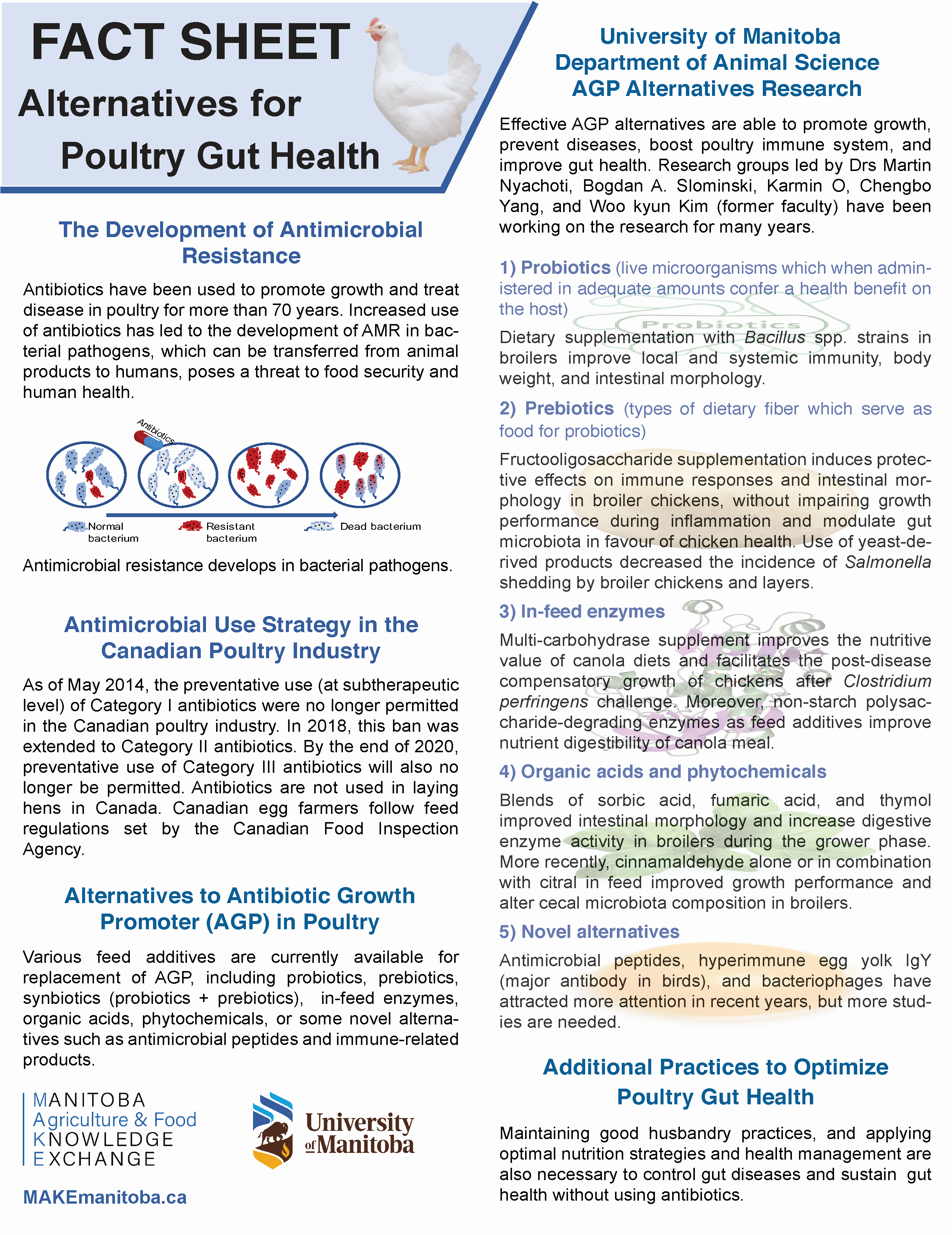 MAKE fact sheet poultry gut health