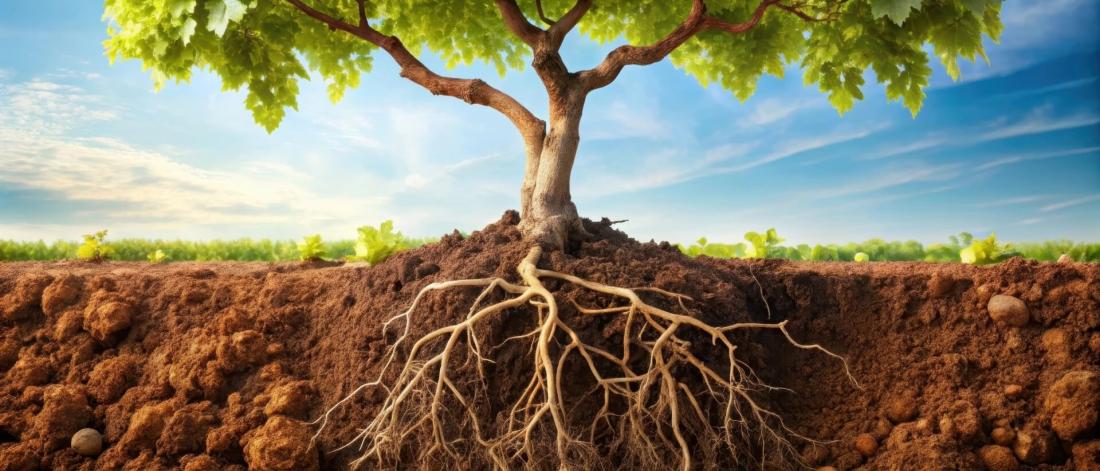 Tree and root system.