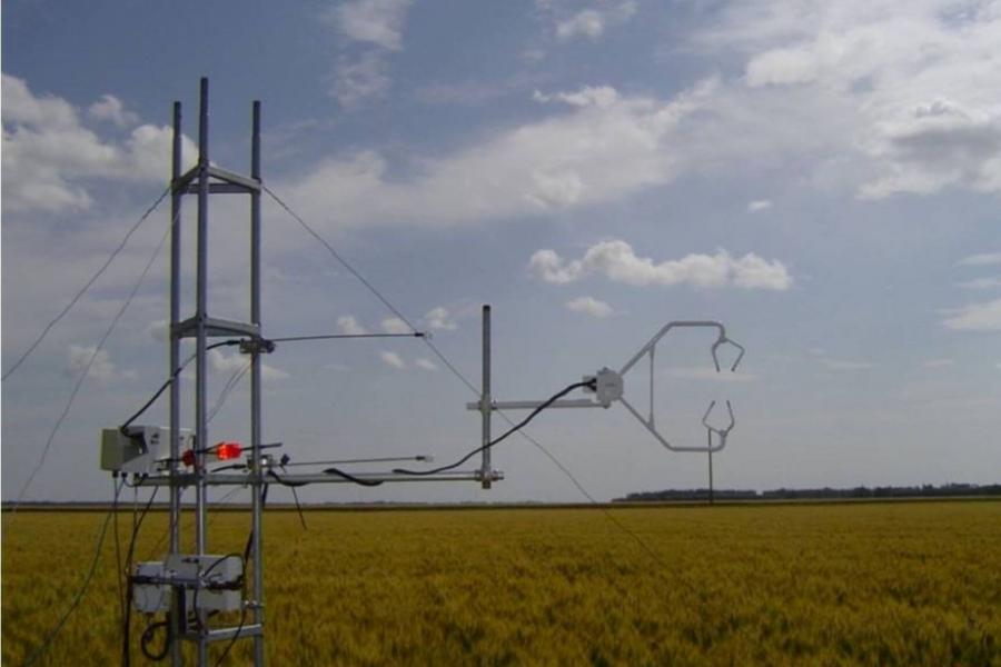 TGAS measuring equpment in the field.