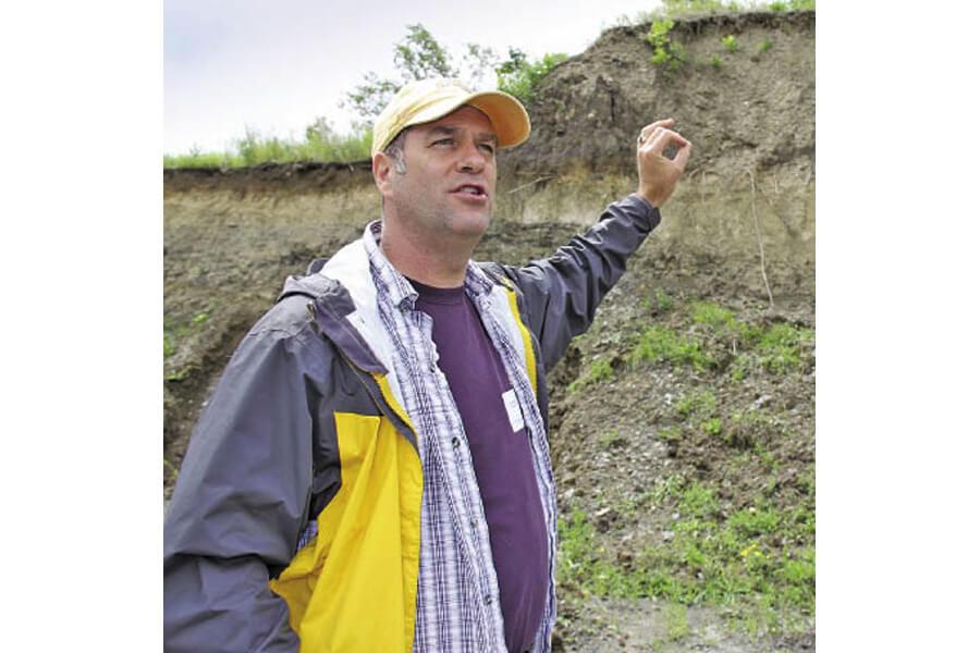 Dr David Lobb in the field