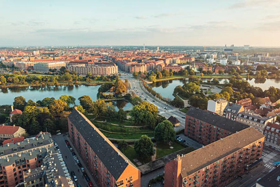 Overhead-city-view-Copenhagen-Denmark