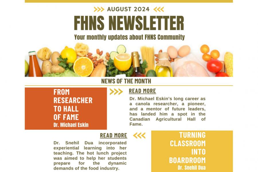FHNS August Newsletter cover page 
