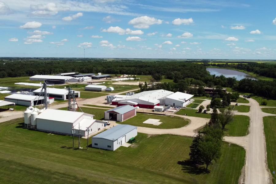 Glenlea test - aerial shot of facility