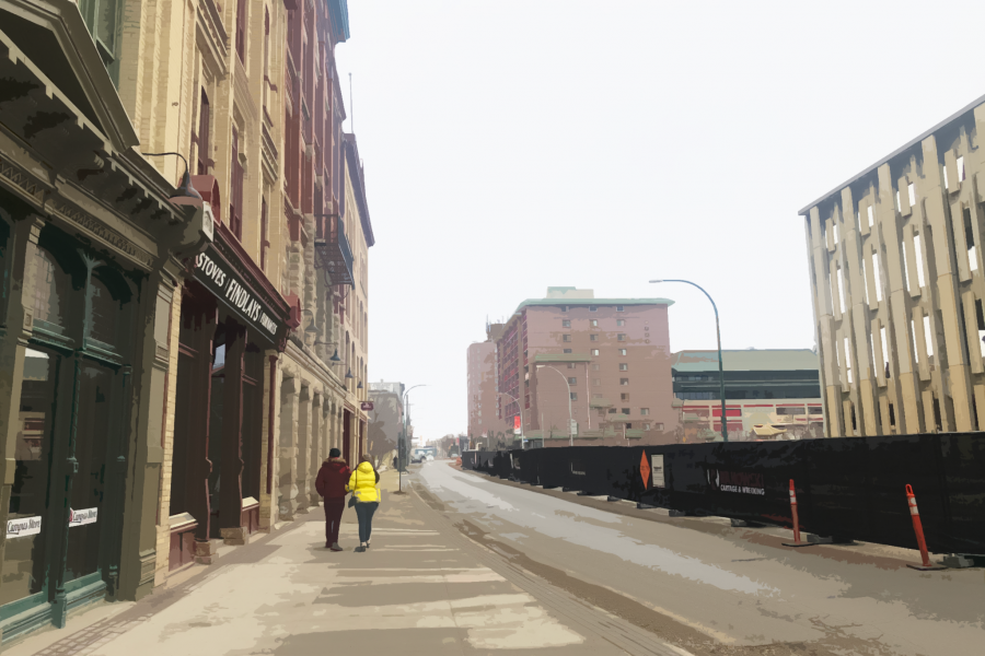 street with buildings on either side