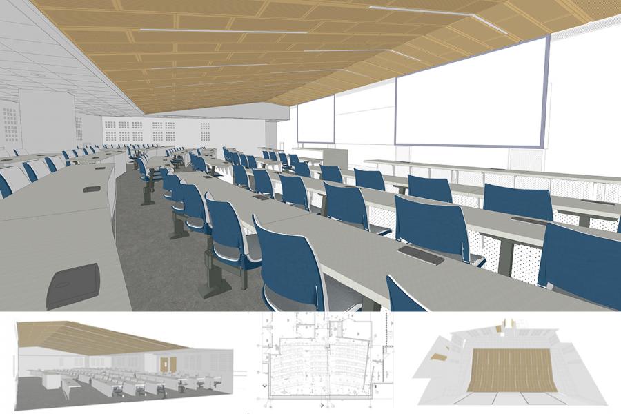 rendering of lecture hall