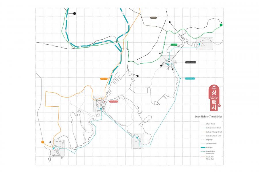 Map Water Taxi Network
