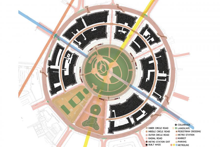 Mapping of Connaught place