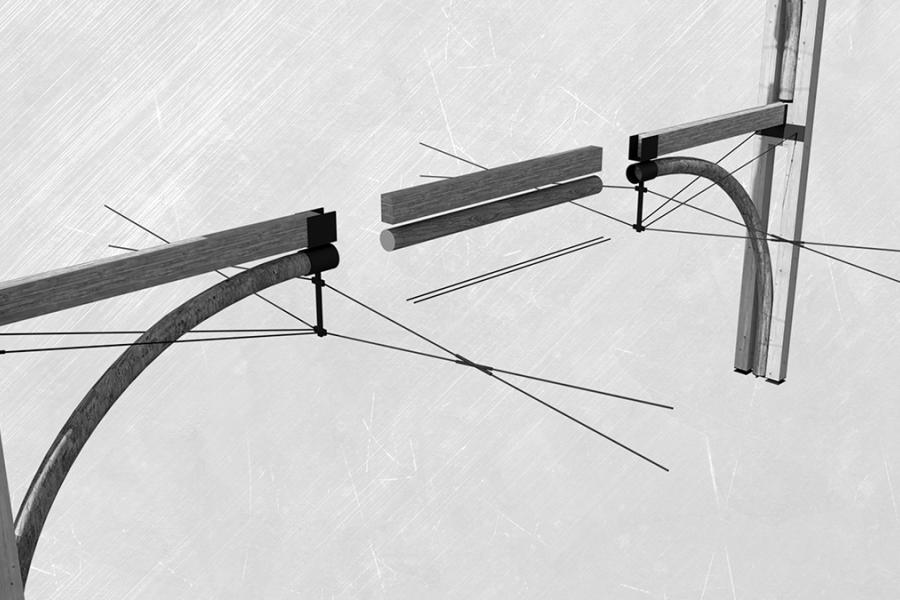Bentwood floor truss detail