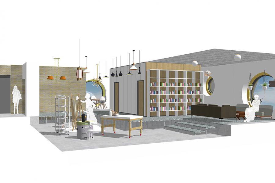 Residential unit interior