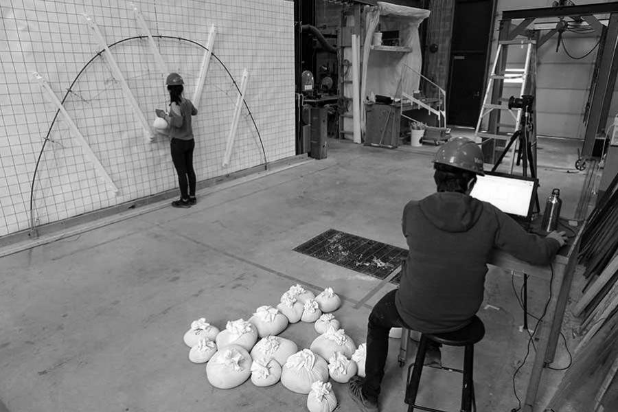 people working in a warehosue