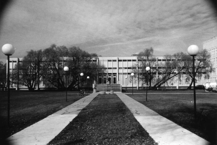 John A. Russell building from outside walkway