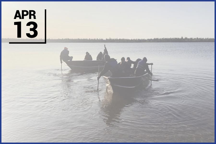 peopl in a boat on a lake