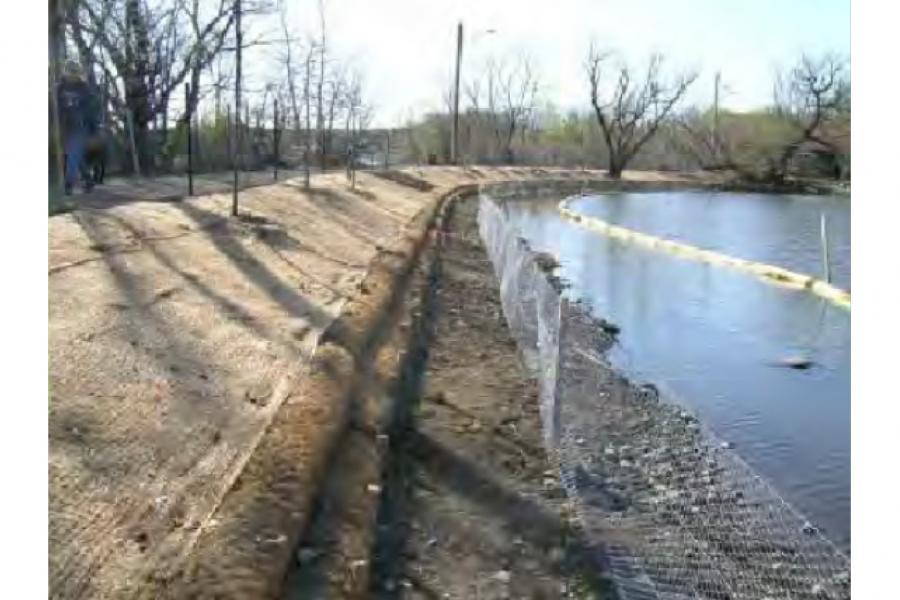 a hill and a creek