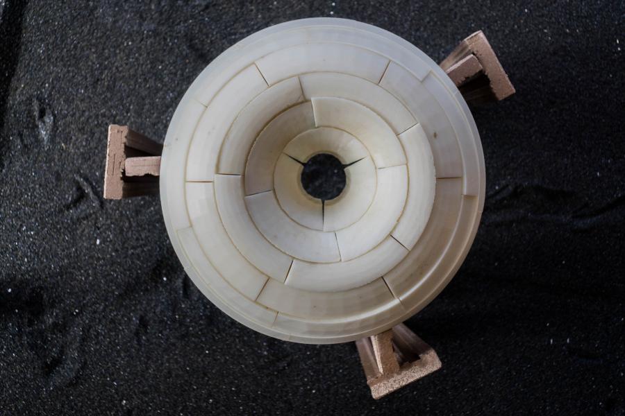 Circle made from bricks