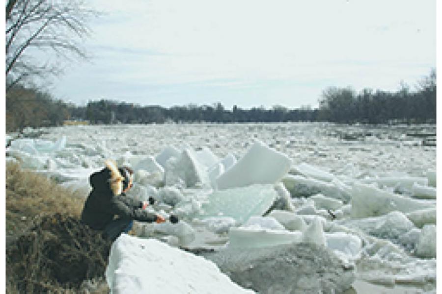 Brenda Brown recording for Spring Ice, 2009