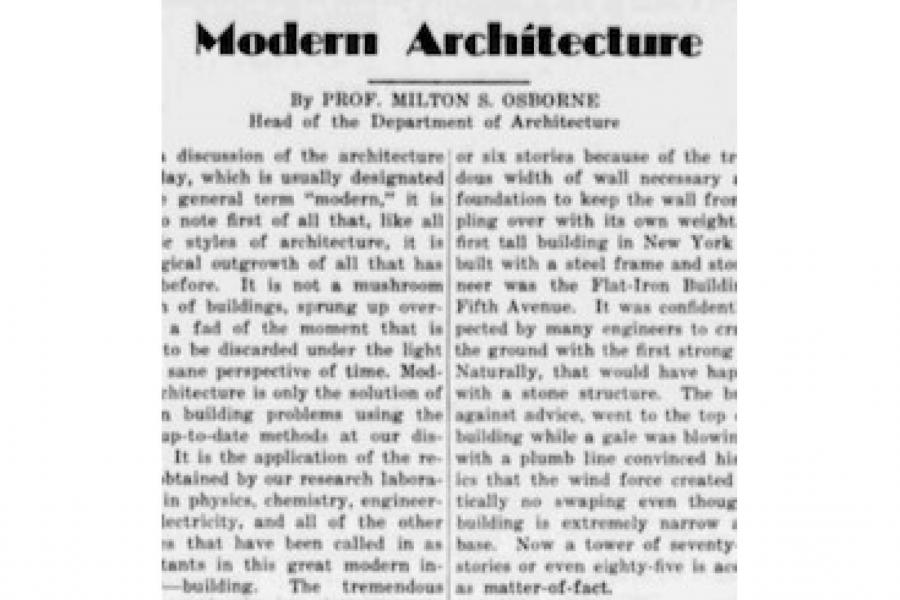 Modern Architecture article