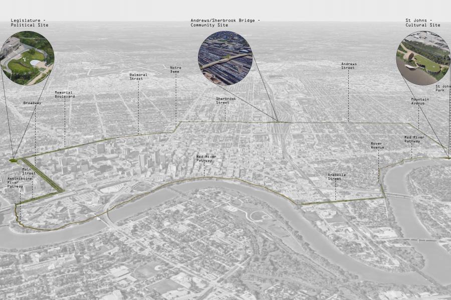 Final designed bicycle route.