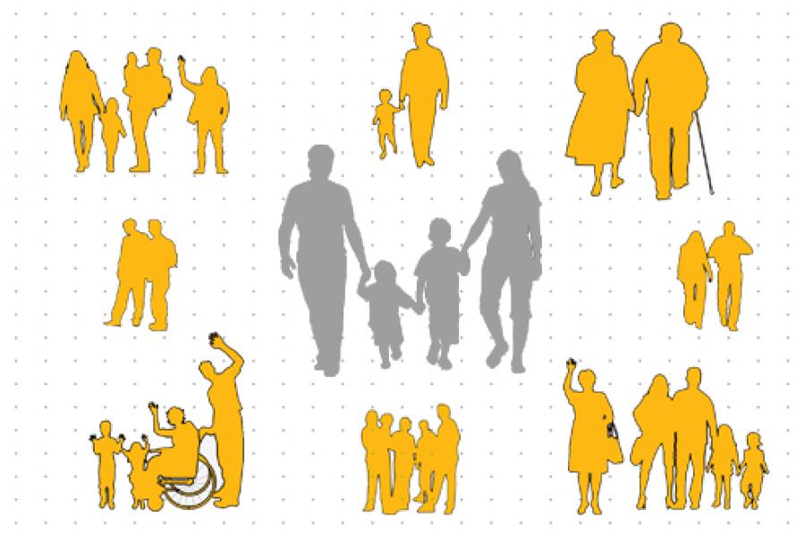 Drawing of residents