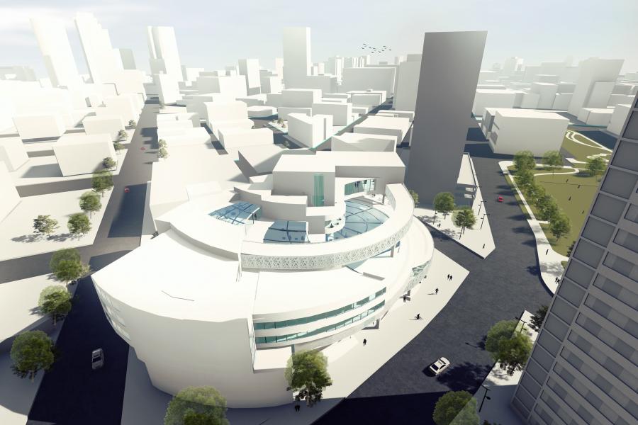 Exterior perspective (aerial view)