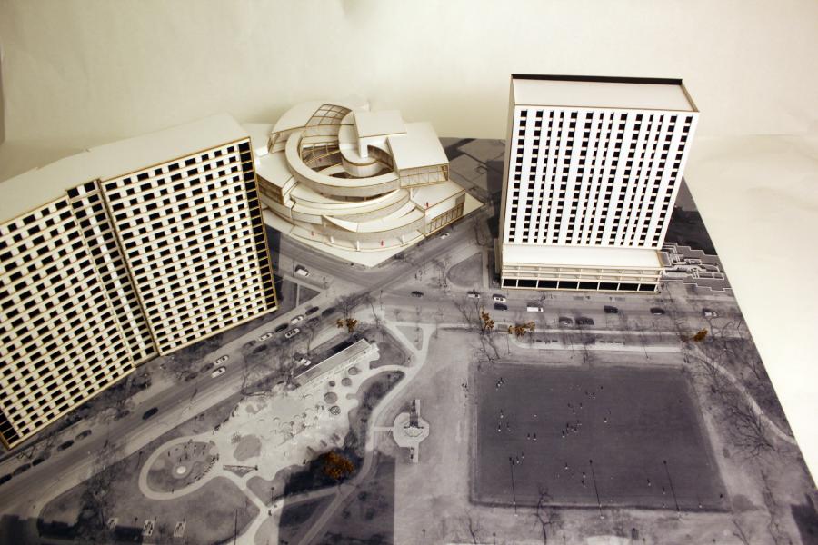 The final model (the project & surrounding buildings, Sc1.250)