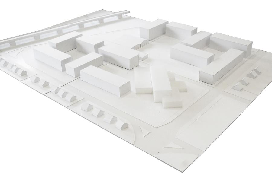 White TOD massing model