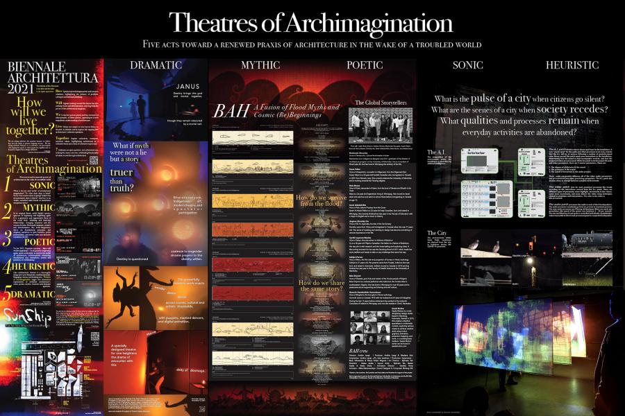 Dark poster for Theatres of Archimagination
