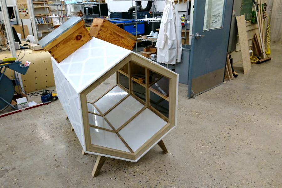 Bee cuddler in FABLab