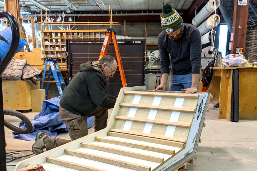 Assembly of concrete mould