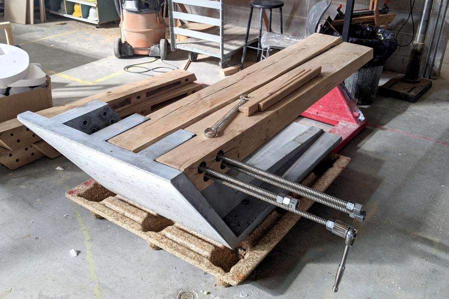 Assembly of benches