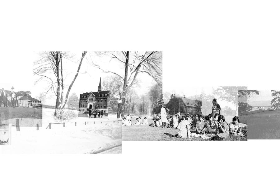 Historical Collage; images from the Shingwauk Residential Schools Centre Archives