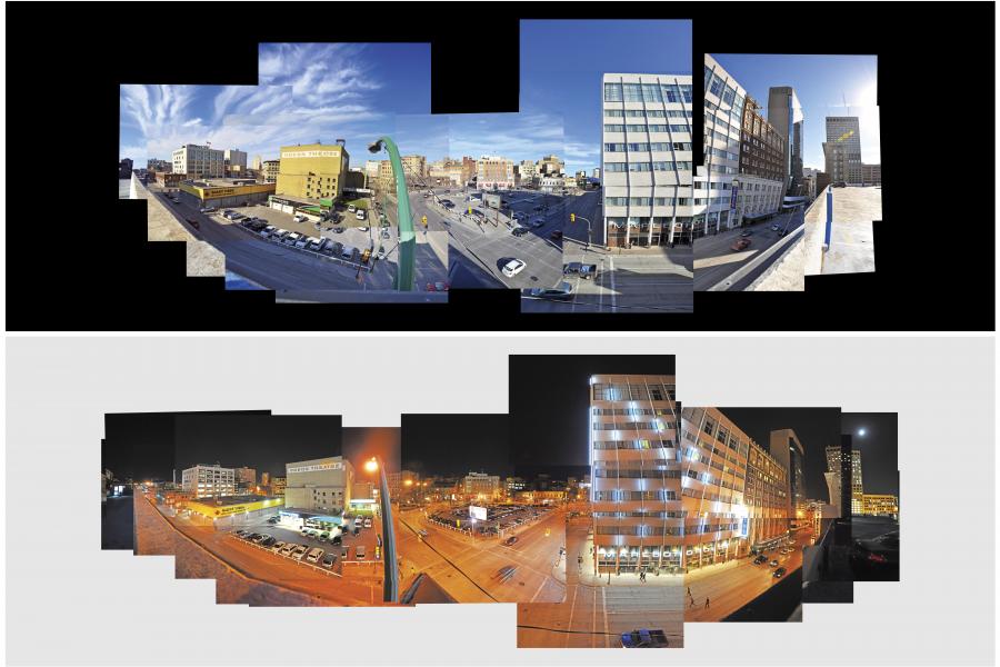 site during day and night
