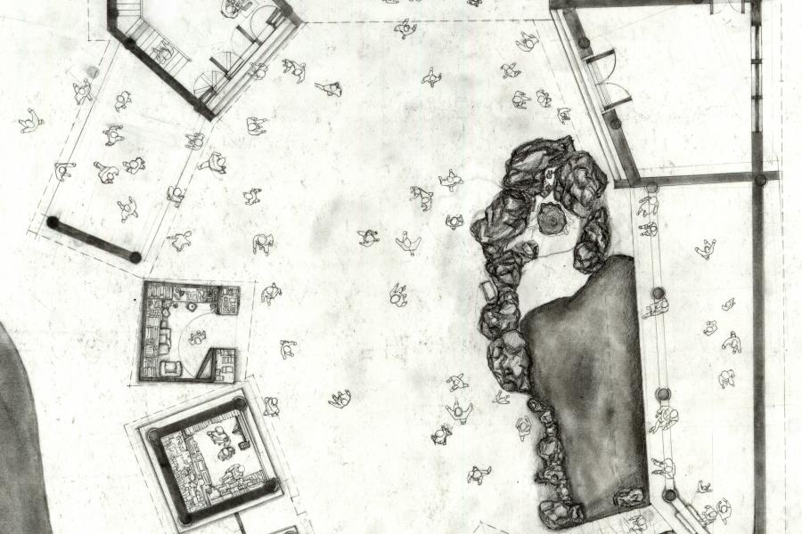 Site Plan of Jinli Gate theatre
