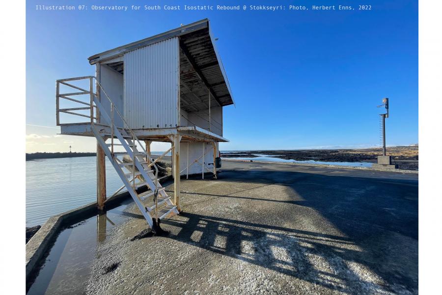 Observatory on rocky beach