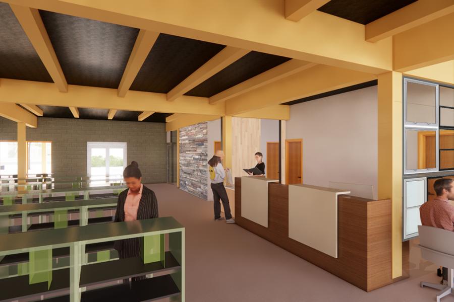 Library Extension Interior