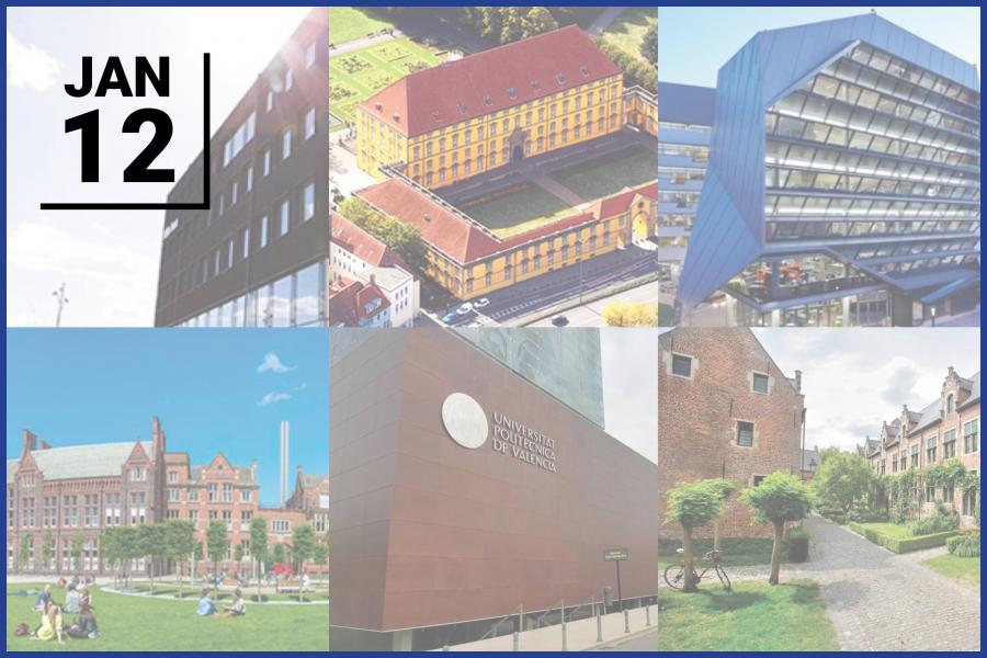 collage of buildings from international school partners