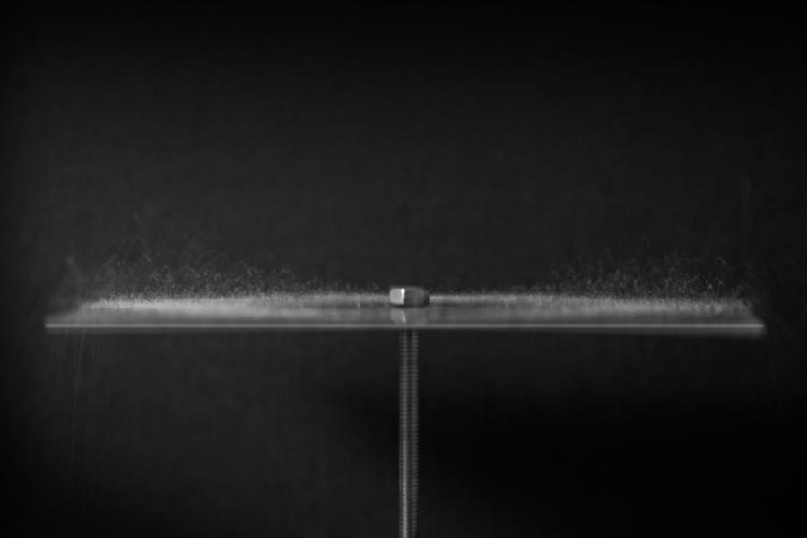 Image 1 – Chladni plate – Device used to visualize sounds of the land