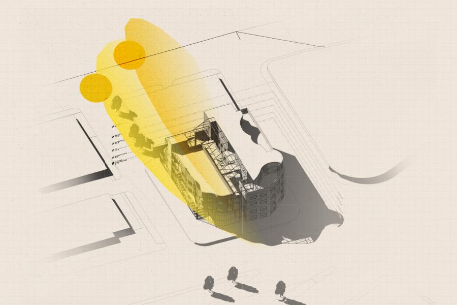 Environmental responsive design to facilitate and maximize natural light and views into live and workspaces.